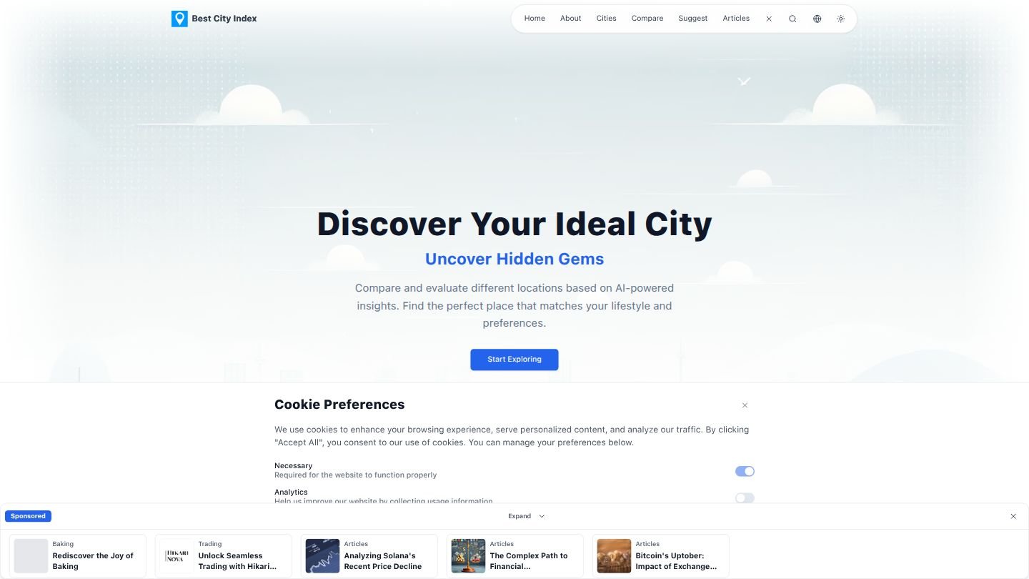 Best City Index - Discover your ideal city