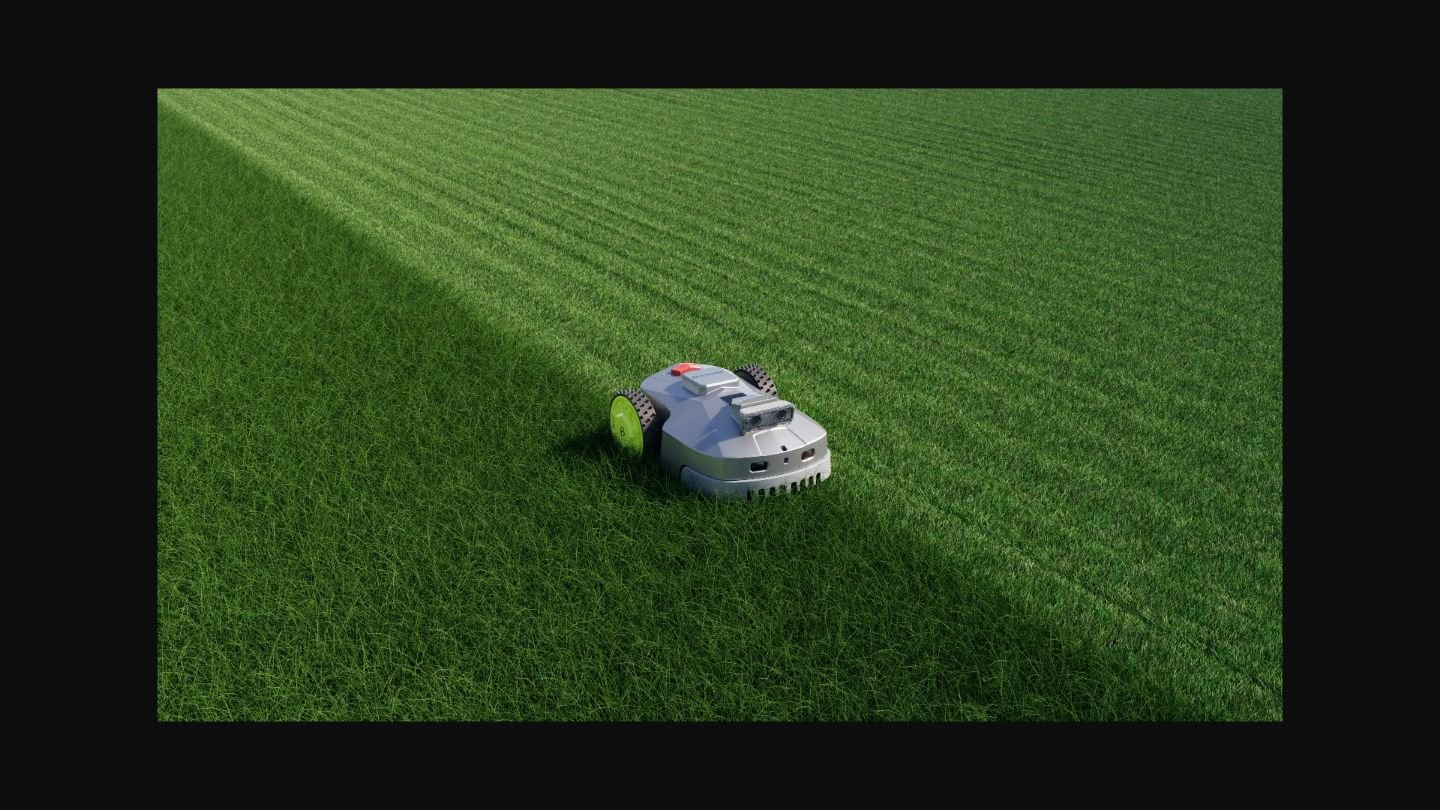 SmartYard robotic mower in action