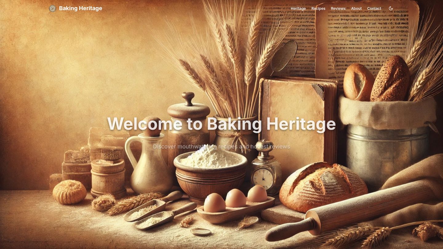 Baking Heritage - Traditional baking tools and ingredients